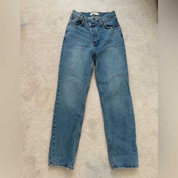 Abercrombie Crossover High Rise Dad Jeans 25 Regular - Picture 2 of 4